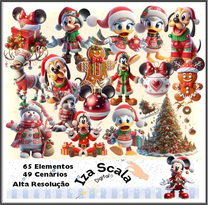 Kit Digital Natal Disney 3D
