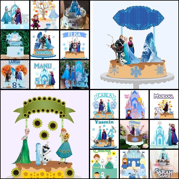 Arquivo de corte Topo de Bolo Frozen