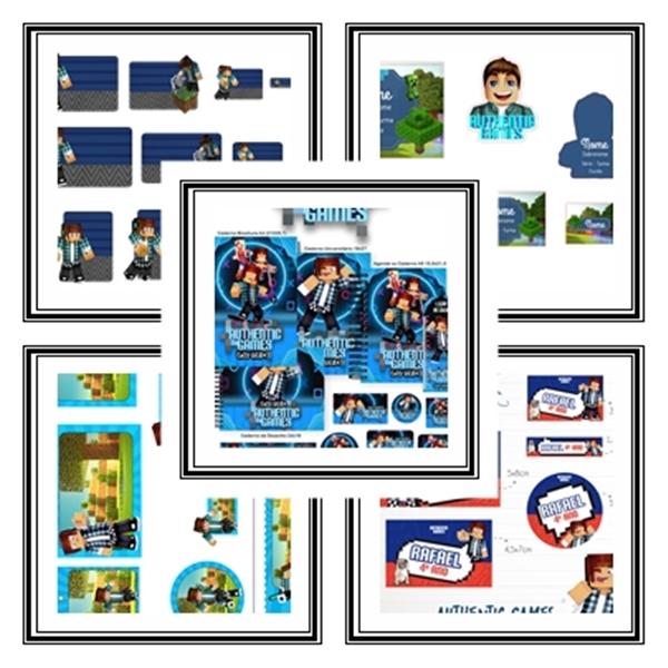 Etiqueta Escolar Authentic Games