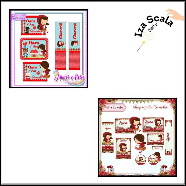 Etiqueta Escolar Chapeuzinho Vermelho