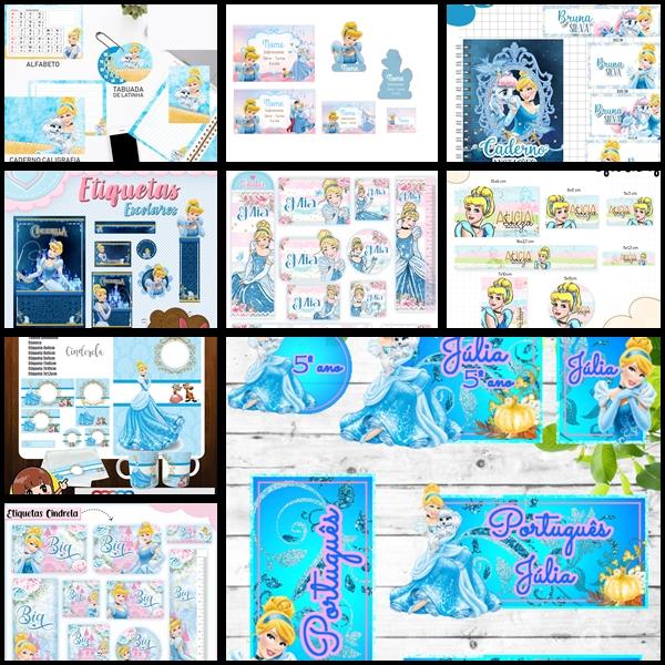 Etiqueta Escolar Cinderela