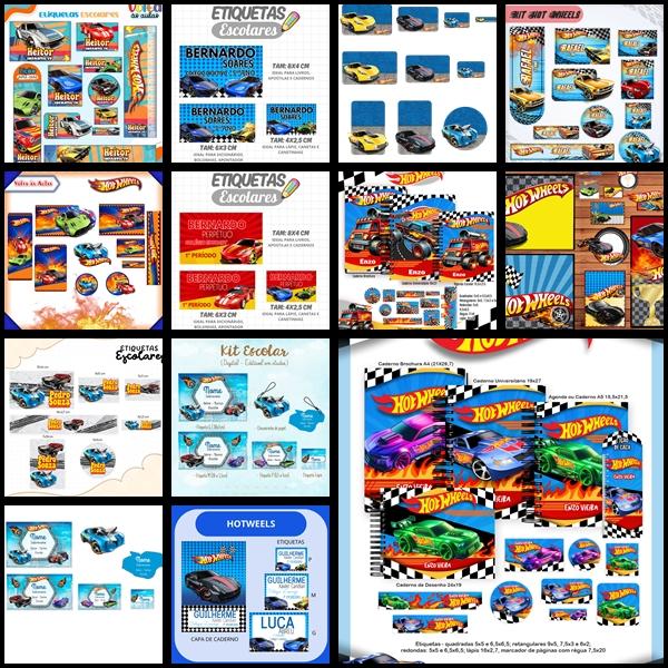 Etiqueta Escolar Hot Whells