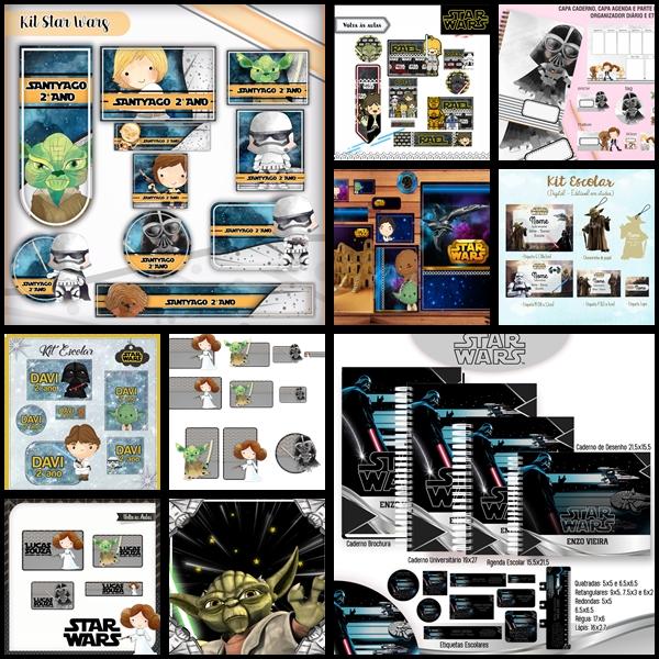 Etiqueta Escolar Star Wars