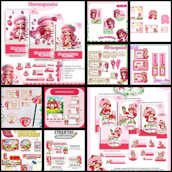 Etiqueta Escolar Moranguinho