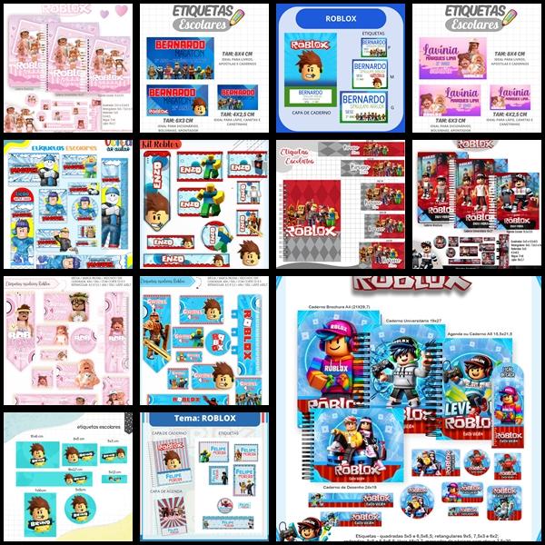 Etiqueta Escolar Roblox