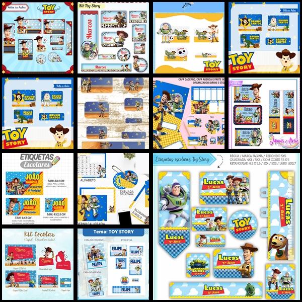 Etiqueta Escolar Toy Story