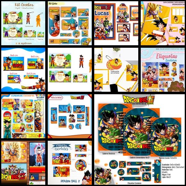 Etiqueta Escolar Dragon Ball
