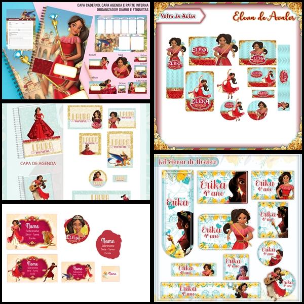 Etiqueta Escolar Elena de Avalor