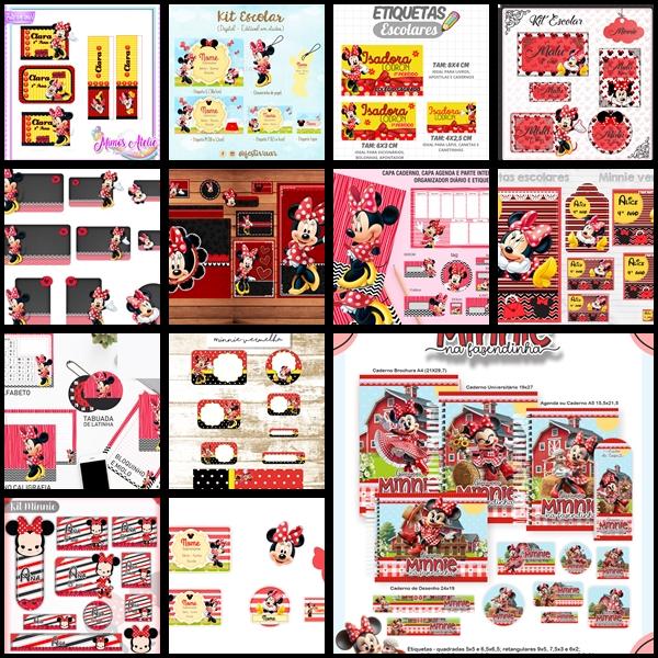 Etiqueta Escolar Minnie