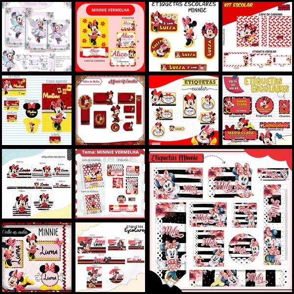 Etiqueta Escolar Minnie