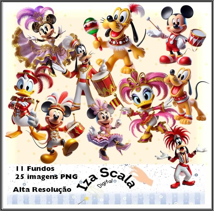 Kit Digital Carnaval Mickey - IA