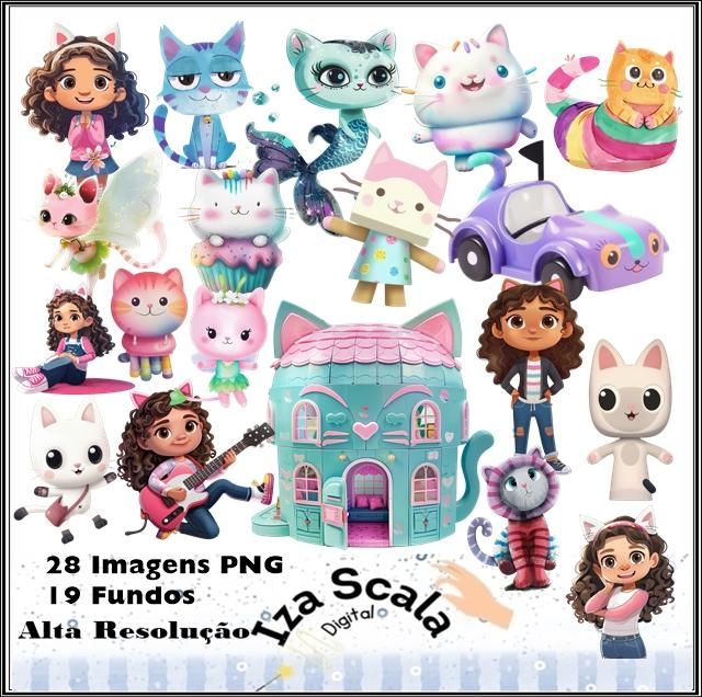 Kit Digital A Casa Mágica de Gabby Aquarela