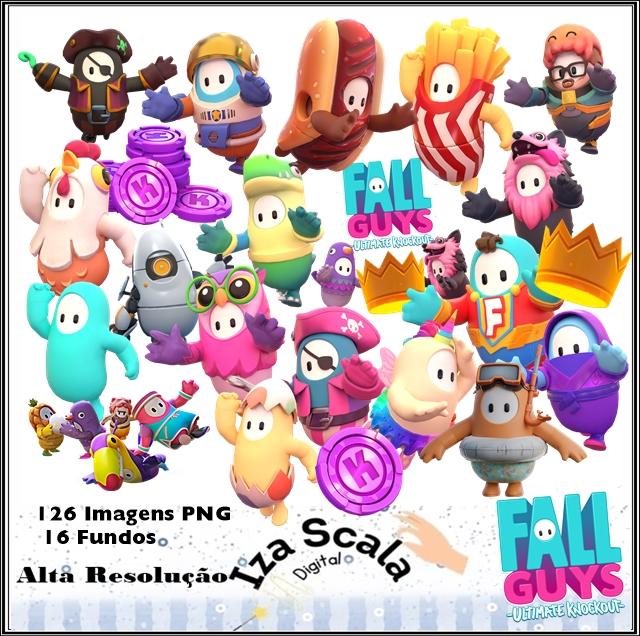 Kit Digital Fall Guys - 3D