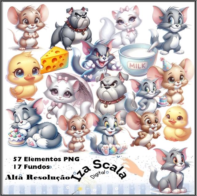 Kit Digital Tom e Jerry - 3D