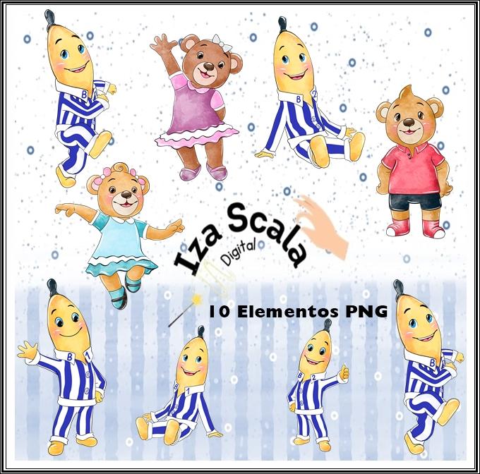 Kit Digital Banana de Pijamas