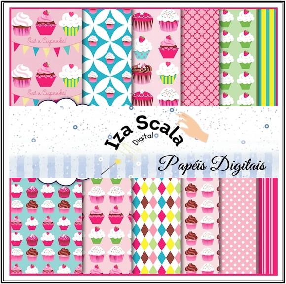 Papel Digital Cupcakes