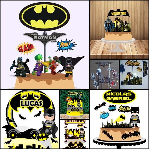 Topo de Bolo Batman - Arquivo de Corte