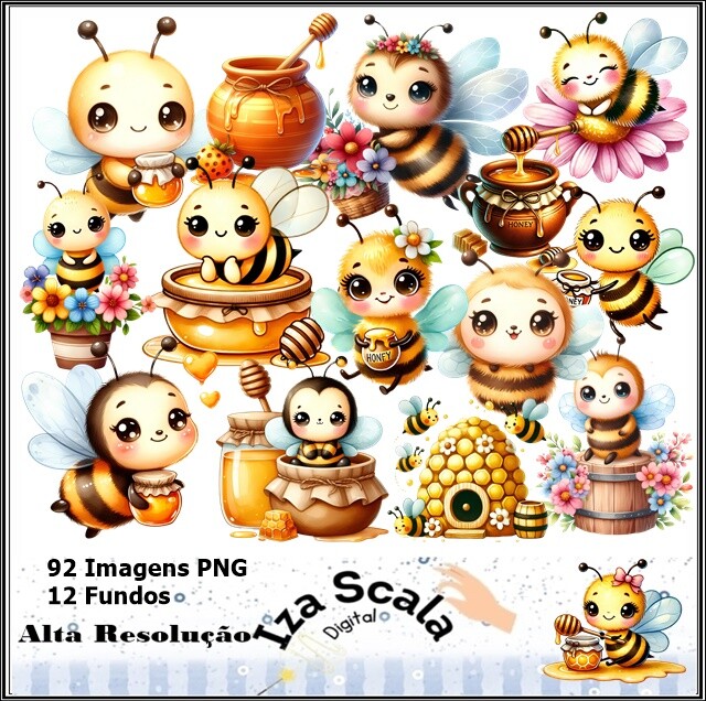 Arquivo Digital Abelhinha Cute - 3D