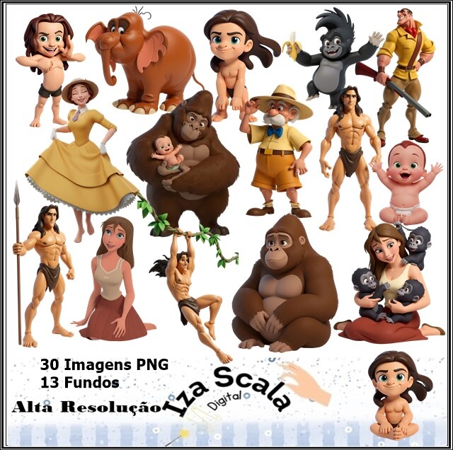 Kit Digital Tarzan - 3D