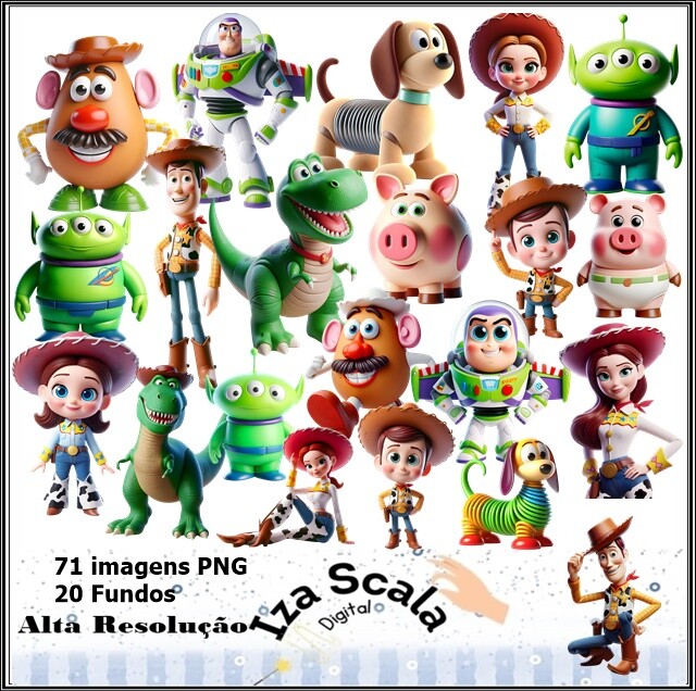 Kit Digital Toy Story - 3D