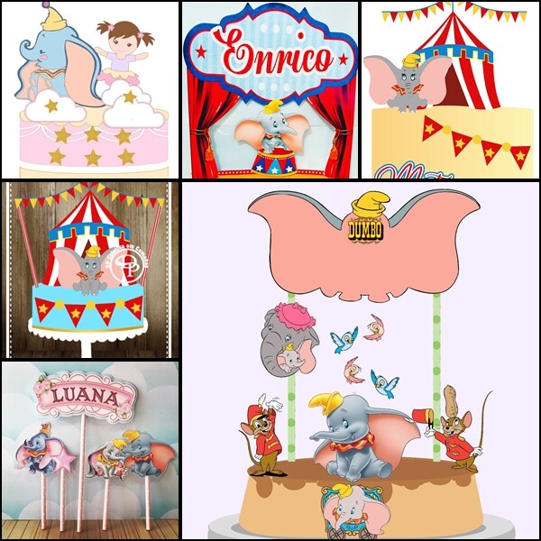 Topo de Bolo Dumbo