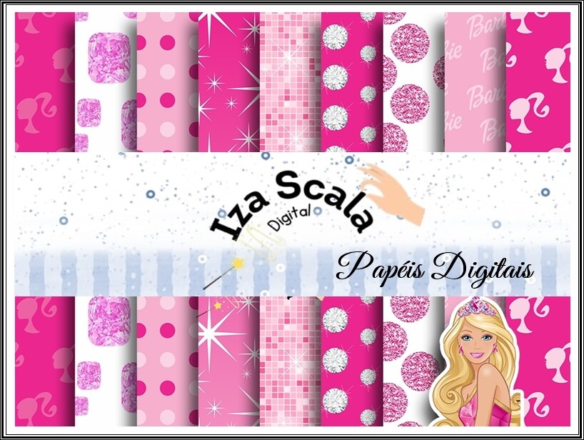 Papel Digital Barbie 1