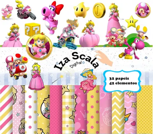 Kit Digital Princesa Peach