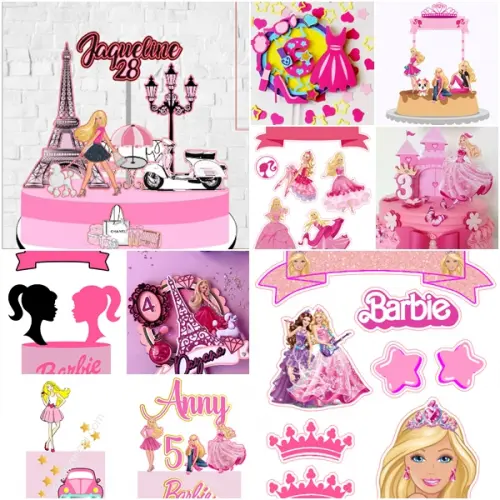 Arquivo de corte - Topo de Bolo Barbie