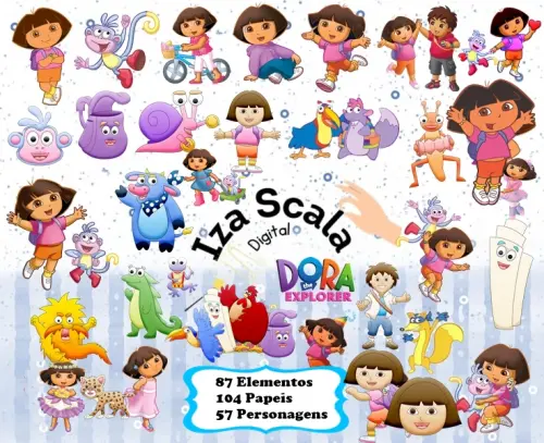 Kit Digital Dora Aventureira