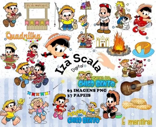 Kit Digital Chico Bento e Rosinha