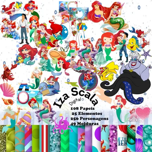 Kit Digital Pequena Sereia