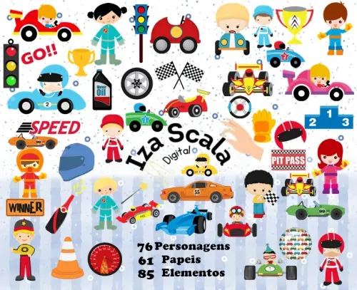 Kit Digital Carrinho de corrida