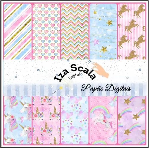 Papel Digital Unicórnio