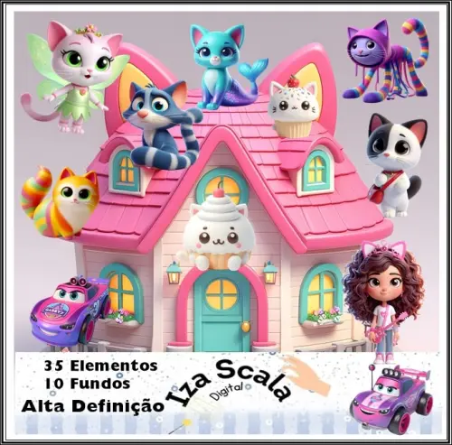 Kit Digital A Casa Mágica de Gabby - IA