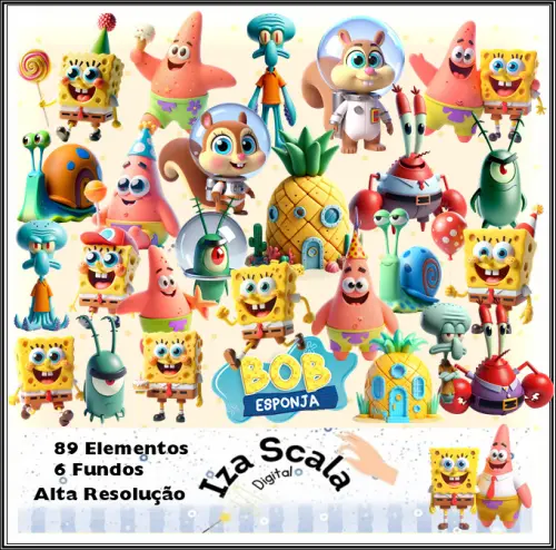 Kit Digital Bob Esponja - IA