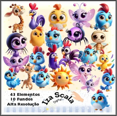 Kit Digital Galinha Pintadinha - IA