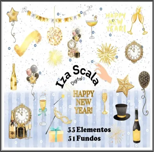 Kit Digital Ano Novo