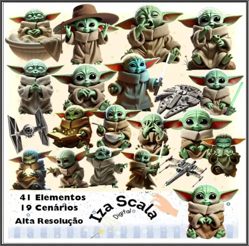 Kit Digital Baby Yoda - IA