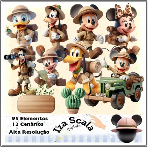 Kit Digital Mickey Safari - IA