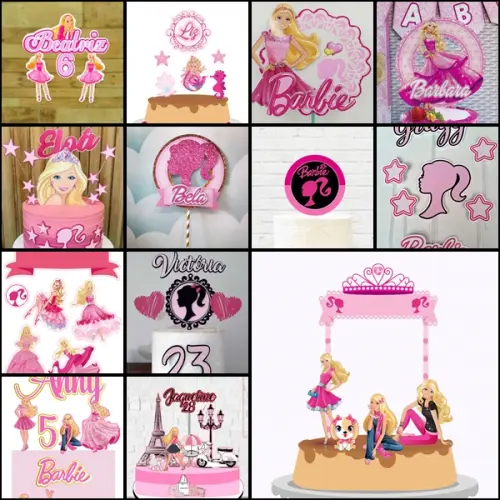 Arquivo de corte - Topo de Bolo Barbie