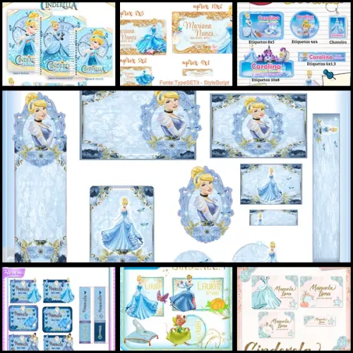 Etiqueta Escolar Cinderela