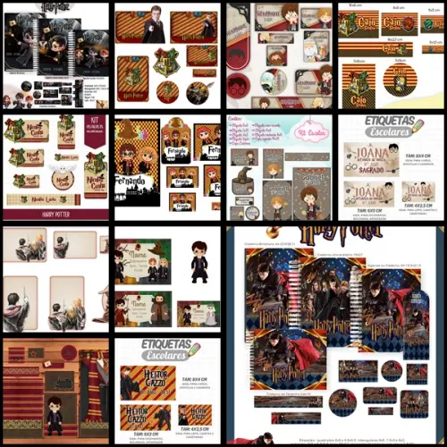 Etiqueta Escolar Harry Potter