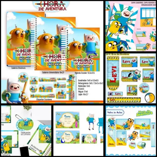 Etiqueta Escolar Hora da Aventura
