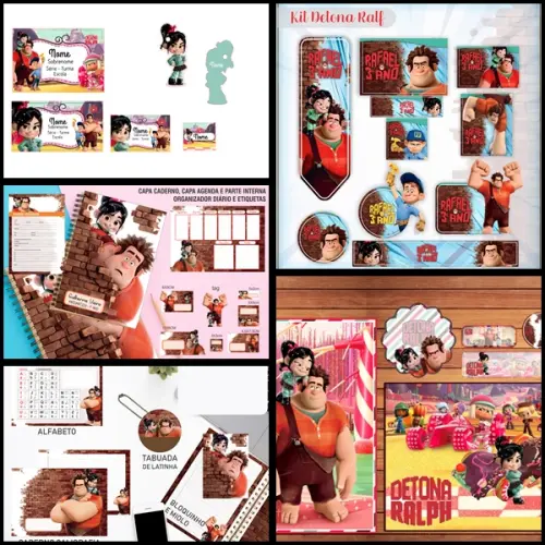 Etiqueta Escolar Detona Ralph