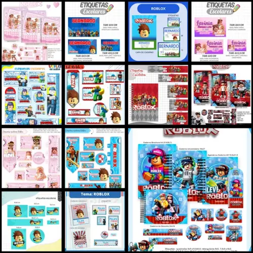 Etiqueta Escolar Roblox