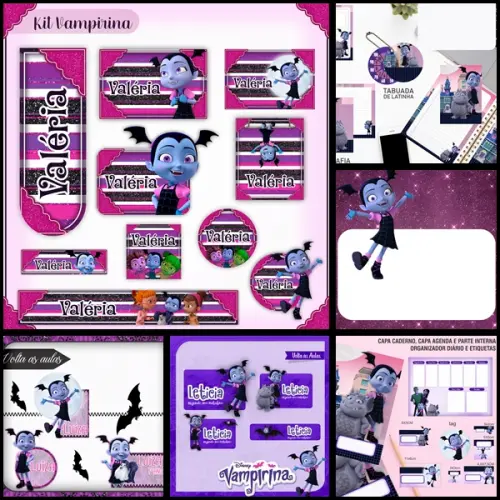 Etiqueta Escolar Vampirina