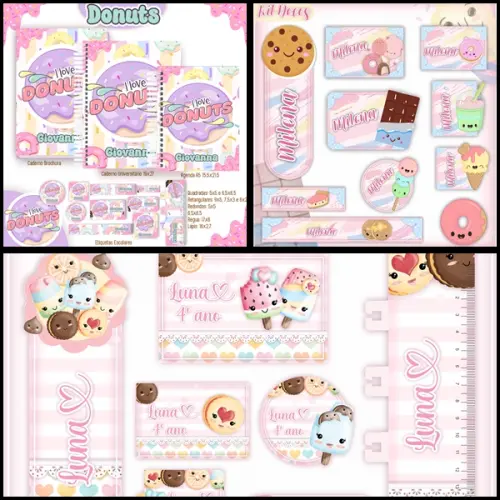 Etiqueta Escolar Doces