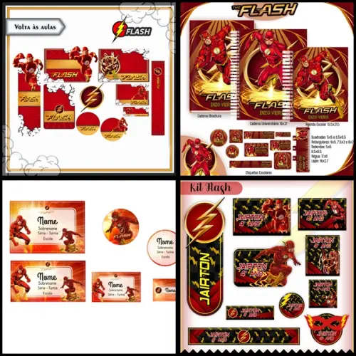 Etiqueta Escolar Flash