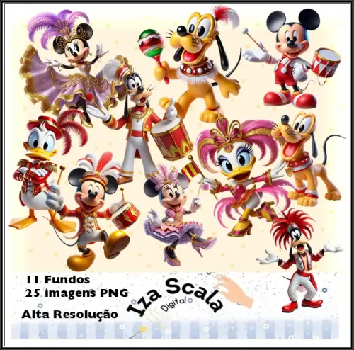 Kit Digital Carnaval Mickey - IA