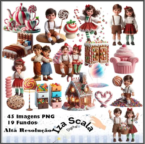 Kit Digital João e Maria - 3D